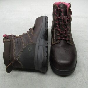 Wolverine Women Work Boots 8M Brown Leather Piper Waterproof Composite Toe Trail